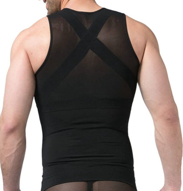 Men's Fashion Mesh Body Shaping Fitness Vest, Mens Body Shaper - Image 2