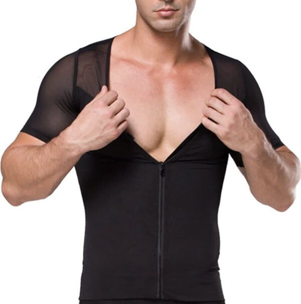 Men's Fashion Mesh Body Shaping Fitness Vest, Mens Body Shaper - Image 3