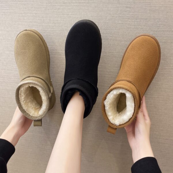 Women's  Short Tube Velvet Thickening Thermal Cotton Shoes Snow Boots - Image 2