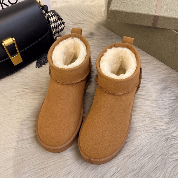 Women's  Short Tube Velvet Thickening Thermal Cotton Shoes Snow Boots - Image 6