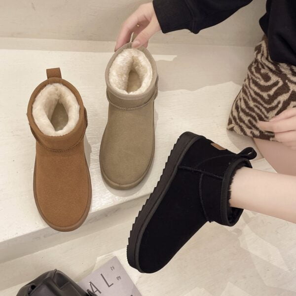 Women's  Short Tube Velvet Thickening Thermal Cotton Shoes Snow Boots - Image 7