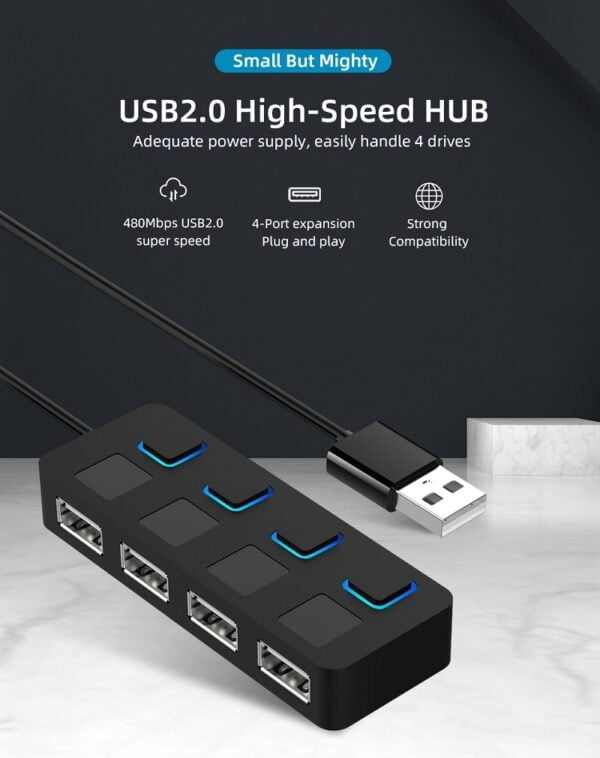 HUB Hub Multi-USB Splitter 4-port Extender - Image 4