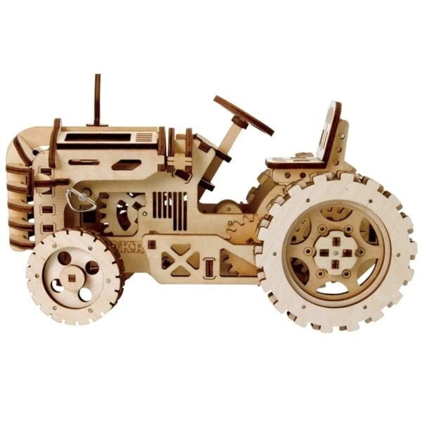 Robotime ROKR Mechanical Gear Drive Tractor DIY Model Building Kit - Image 2